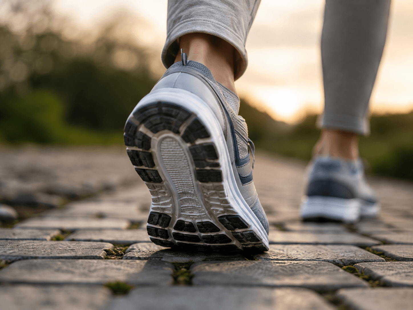 Patient walking in supportive footwear for the Step-Ahead program